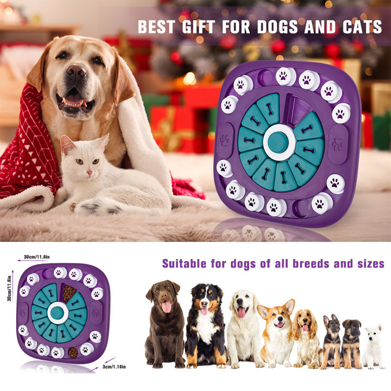 Dog Puzzle Toys, Interactive Treat Puzzle Dog Enrichment Toys For Large Medium Small Dogs - 5 - CJ