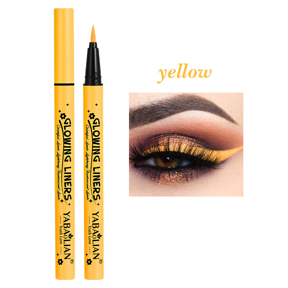 Eyeliner Fluorescent Makeup Waterproof And Sweatproof - 0 - CJ - Yellow - CJYD210250903CX