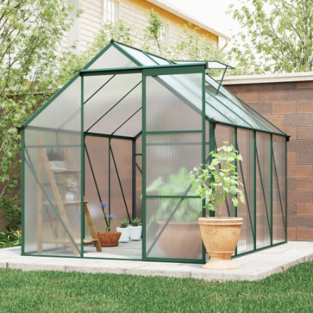 Green - 6 X 8 FT Outdoor Patio Greenhouse - 5 - CJ