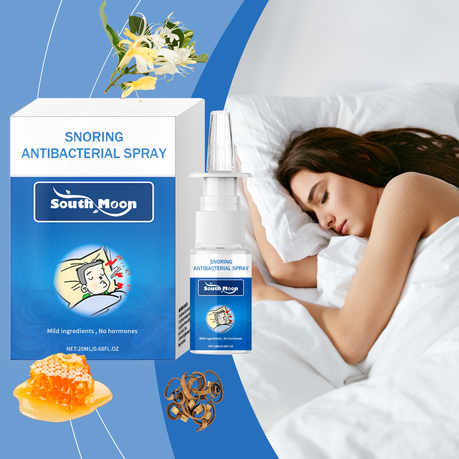 South Moon Snore Care Spray Mild Nasal Cleansing Spray Nose Care - 5 - CJ