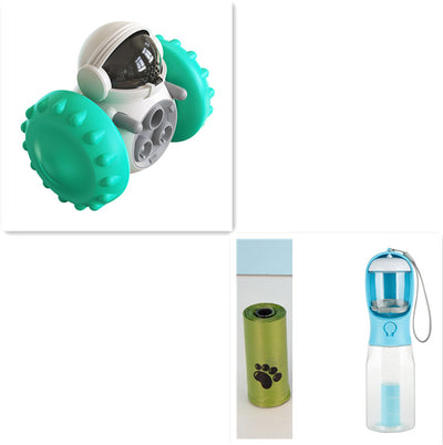 Cat And Dog Toys Slow Food Interactive Balance Car Multifunctional Fun Development Smart Pet Feeding Dog Toy Car Pets Products - 0 - CJ - Lake Blue set - CJYD162594307GT