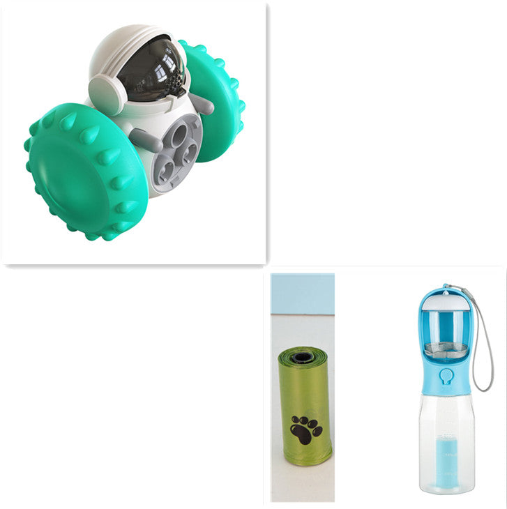 Cat And Dog Toys Slow Food Interactive Balance Car Multifunctional Fun Development Smart Pet Feeding Dog Toy Car Pets Products - 0 - CJ - Lake Blue set - CJYD162594307GT