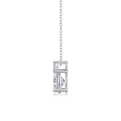 1Jazz Manor - A Fashionable And Luxurious Diamond Jewelry Piece Set With 3 - carat Moissanite S925 Sterling Silver And Platinum - plated Pendant Prohibit TikTok sales - 5 - cj