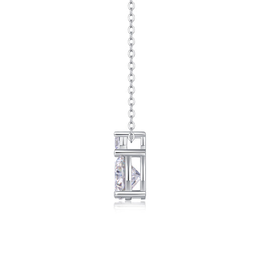 1Jazz Manor - A Fashionable And Luxurious Diamond Jewelry Piece Set With 3 - carat Moissanite S925 Sterling Silver And Platinum - plated Pendant Prohibit TikTok sales - 5 - cj