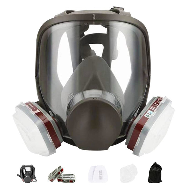 15 IN 1 Face Cover Respirator 6800 Full Face Gas Mask Facepiece For Welding Painting Sanding Asbestos Mold - 5 - CJ