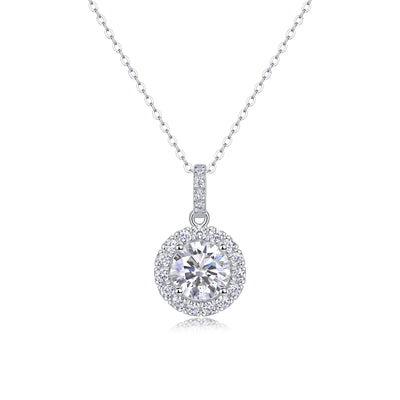 1Dandelion - A Fashionable And Luxurious Diamond Jewelry Pendant Set With 2 - carat Moissan Diamonds, S925 Sterling Silver And Platinum Plating Prohibit TikTok sales - 5 - CJ