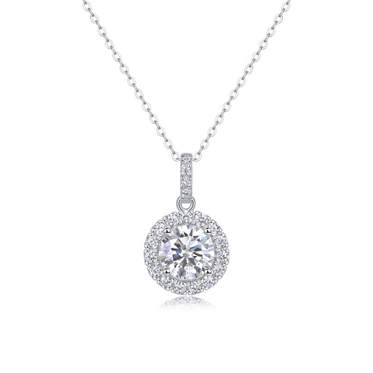 1Dandelion - A Fashionable And Luxurious Diamond Jewelry Pendant Set With 2 - carat Moissan Diamonds, S925 Sterling Silver And Platinum Plating Prohibit TikTok sales - 5 - CJ