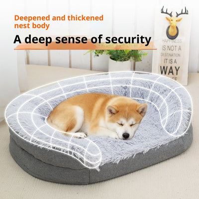 Winter Warm Pet Plush Large Kennel - 0 - CJ