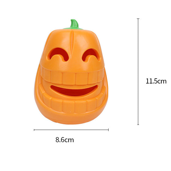 Interactive Dog Chew Toy Halloween Pumpkin Shaped, Treat - Dispensing Funnel Toy For All Breed Sizes, Durable Thermoplastic Rubber Pet Puzzle Toy For Teething And Boredom - 5 - CJ