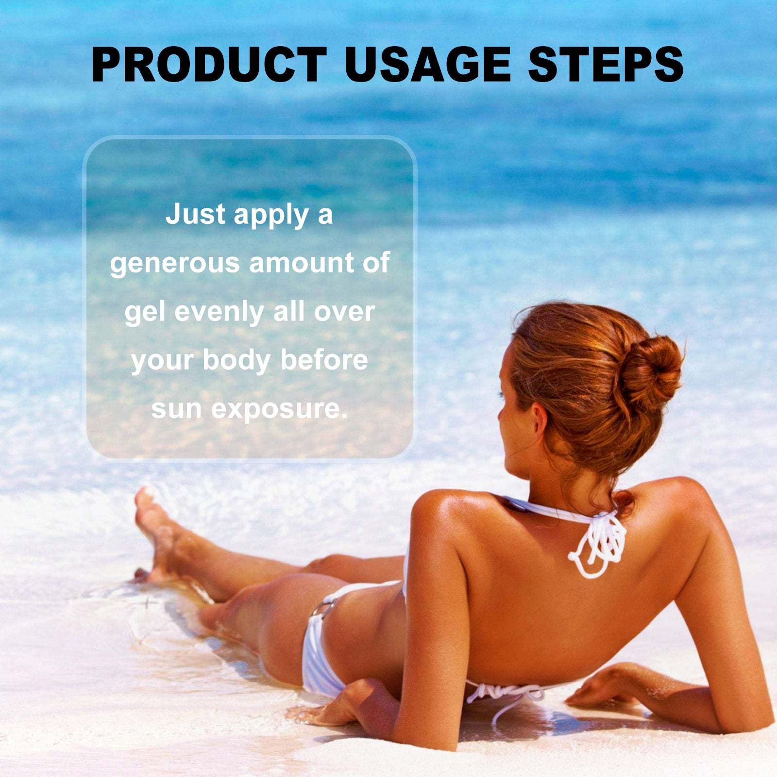 Hoygi Intensive Tanning Gel, Summertime Seaside Beach Sunbath To Help Tanning Wheat Color Body Moisturizer Gel - 5 - CJ