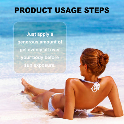 Hoygi Intensive Tanning Gel, Summertime Seaside Beach Sunbath To Help Tanning Wheat Color Body Moisturizer Gel - 5 - CJ