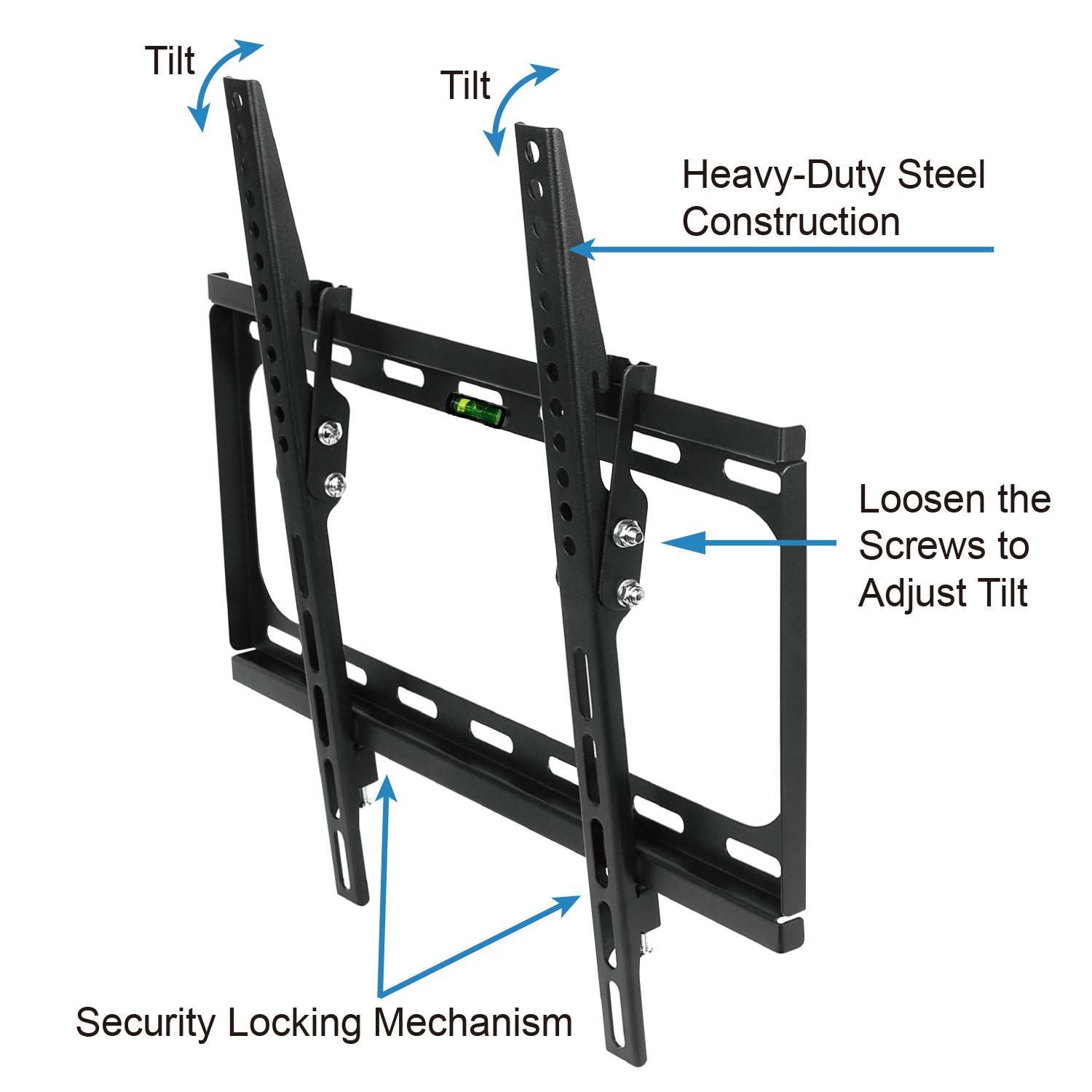 1Pc TV Wall Mount Tilt Dual Arm TV Mount Brackets Maximum VESA 400x400mm For 26 - 55in TVs - 5 - CJ