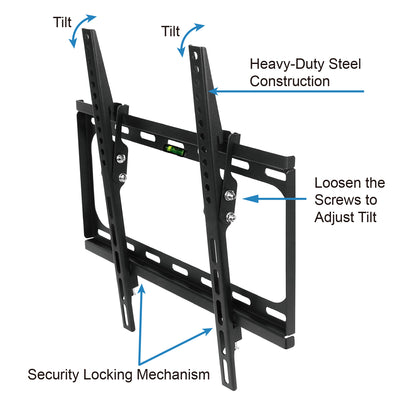 1Pc TV Wall Mount Tilt Dual Arm TV Mount Brackets Maximum VESA 400x400mm For 26 - 55in TVs - 5 - CJ