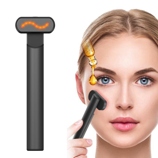 4 In 1 Portable Skin Care Vibration Massager Facial Rejuvenation Hand Held Equipment Face Beauty Eye LED Red Light Therapy Wand - 5 - CJ