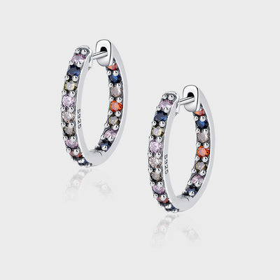 Rainbow Large Earrings Personality Color Earrings Female - 4 - CJ