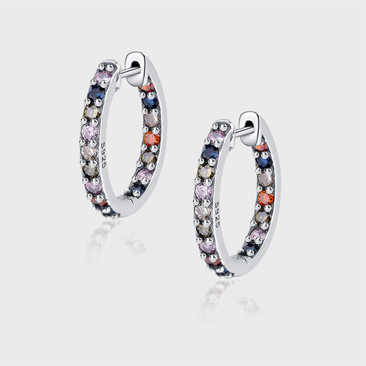 Rainbow Large Earrings Personality Color Earrings Female - 4 - CJ