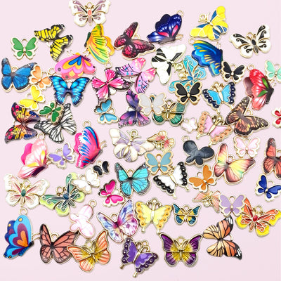 126 Pcs Butterfly Charms - 5 - CJ