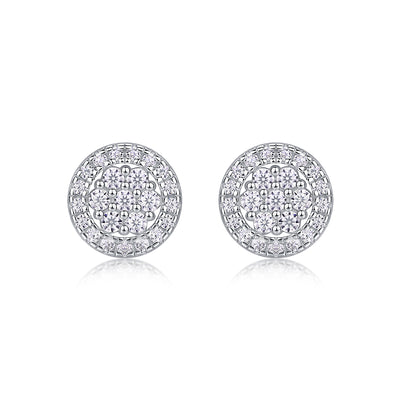 1Cosmic Conjecture - Fashionable And Luxurious Diamond Jewelry Set With Moissanite S925 Sterling Silver And Platinum - plated Stud Earrings Prohibit TikTok sales - 5 - cjdropshipping