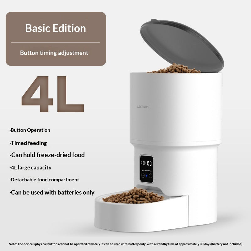 Pet Automatic Feeder Mobile Phone WiFi Remote Timed Feeding - 0 - CJ