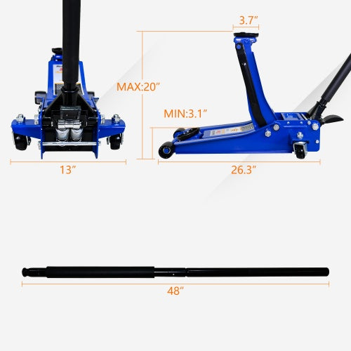 Heavy - duty Horizontal Floor Jacks - 5 - cjdropshipping