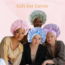 Silk Bonnet, Satin Hair Bonnet For Sleeping For Wavy Curly Natural Hair - 5 - CJ
