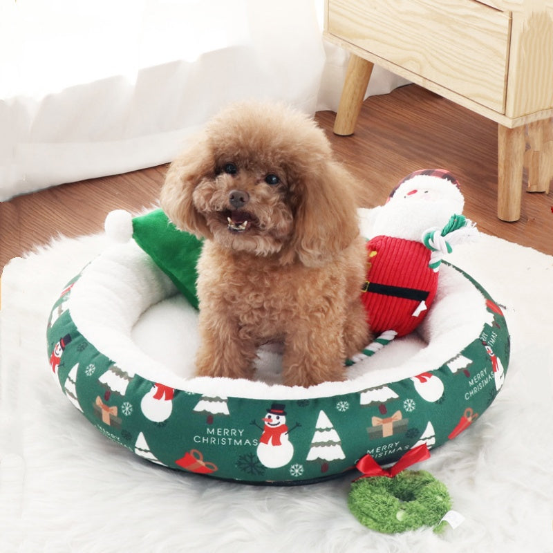 Christmas Mattresses For Pet Dogs And Cats, Warm Pet Beds, Kennel, Small And Medium - sized Dogs, Puppies And Kittens, And Extra Sizes For Sleeping - 4 - CJ