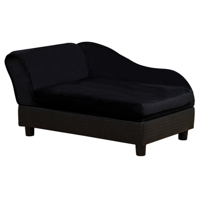 Pet Sofa Bed Couch with Storage, Pet Sofa for Cats and Small Dogs, Black - 5 - CJ