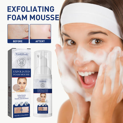 West&Month Exfoliating Mousse, Cleanser Skin Pore Control Oil Gently Cleanses Exfoliating Dead Blackheads - 5 - CJ