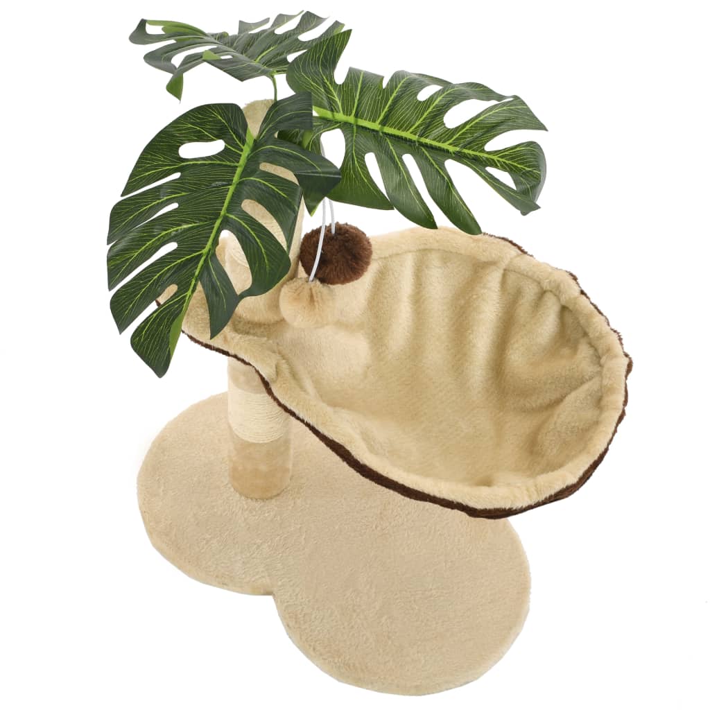 Cat Scratching Post with Sisal Scratching Bar 50 cm Beige and Brown - 5 - CJ