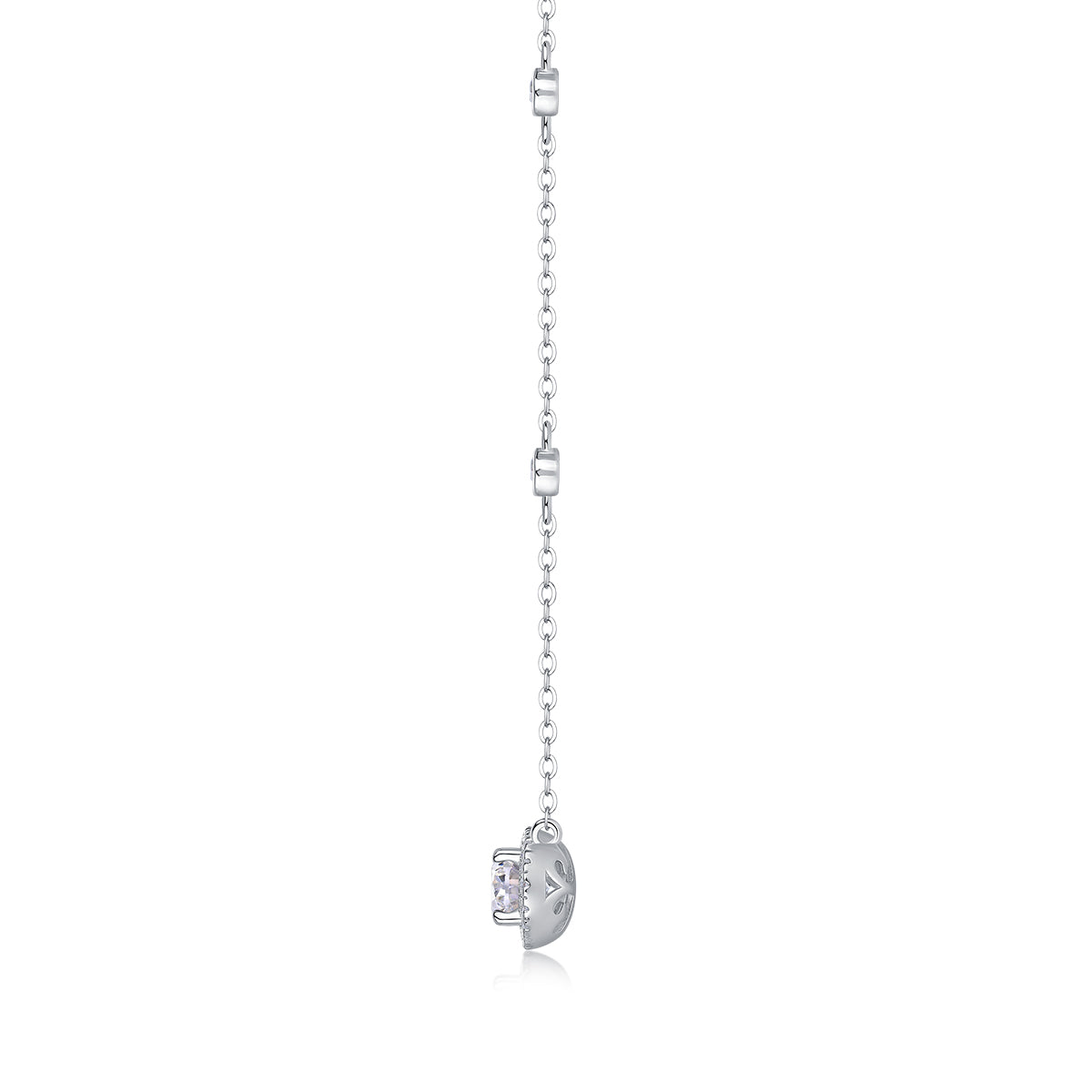1White Summer Night - A Fashionable And Luxurious Diamond Jewelry Pendant Set With Egg-shaped Moissanite S925 Sterling Silver And Platinum Plating Prohibit TikTok sales