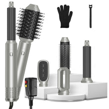 1Pc 6 In 1 Hot Air Styler Volumizer Straightener Curler Dryer Automatic Wrap Styler Hair Dryer Brush Set With 3 Temp Settings ALCI Plug Glove Cable Zip Tie - 5 - CJ