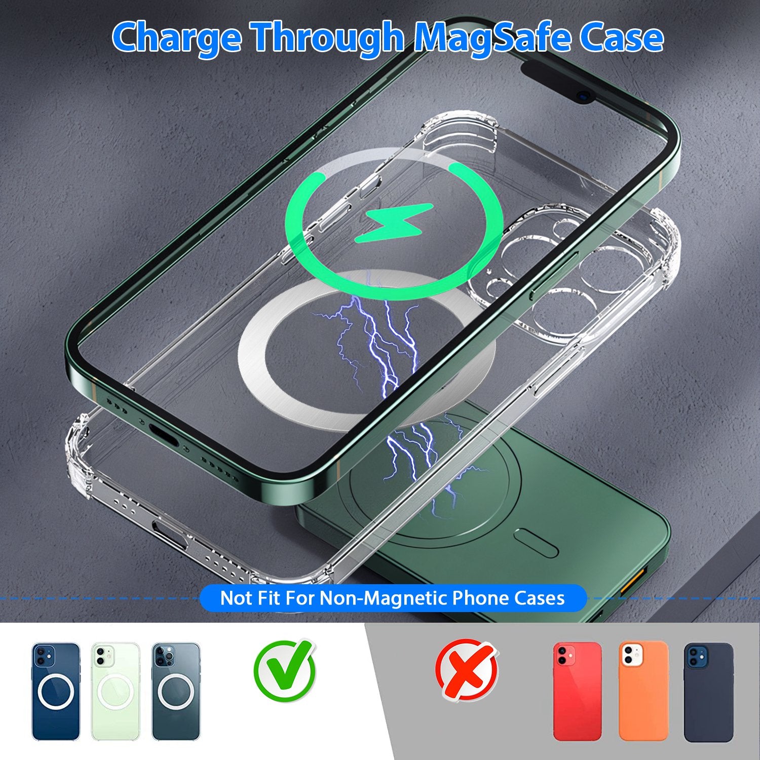 1Pc 2 In 1 Magnetic Wireless Power Bank 10000mAh PD20W Fast Charger MagSafe Wireless Power Bank Fit For IOS Phones IOS Phone 17 Series And More - 5 - CJ