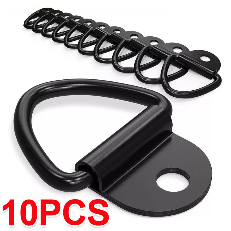 10Pcs V - Rings Hook Tie Down Point Load Securing Lashing Ring Heavy Duty Anchor. - 5 - CJ