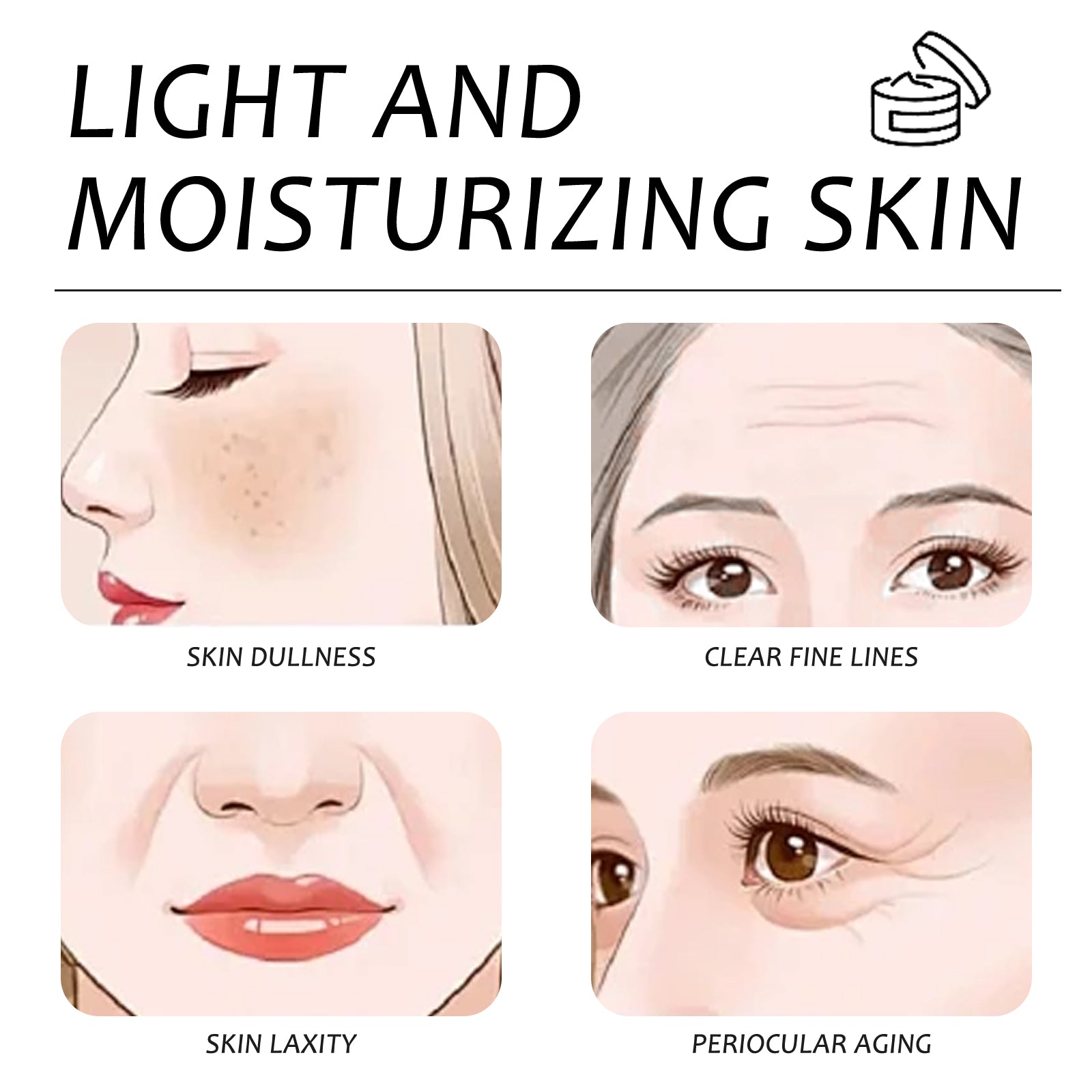 Wiyun Anti - Wrinkle Moisturizing Skin Care Cream Hydrates And Moisturizes For A Long Time, Delicate, Firming Whitening And Non - Tensing Moisturizing Cream - 5 - CJ