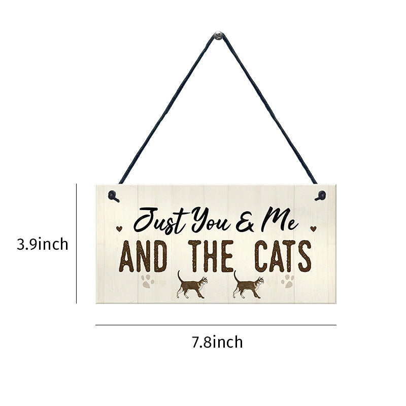 Wooden Cat Pendant For Pets Vintage Style - 0 - CJ
