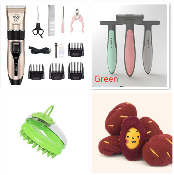 Dog Shaver Pet Teddy Cat Shaving Dog Hair Professional Hair Clipper - 0 - CJ - SetA - CJJJCWGY01635 - SetA