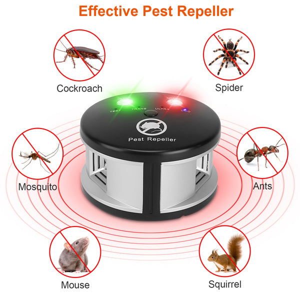 360 Degree Ultrasonic Pest Repellent, Electronic Plug - in Pest Control, Pursuer, Blocker - 5 - CJ