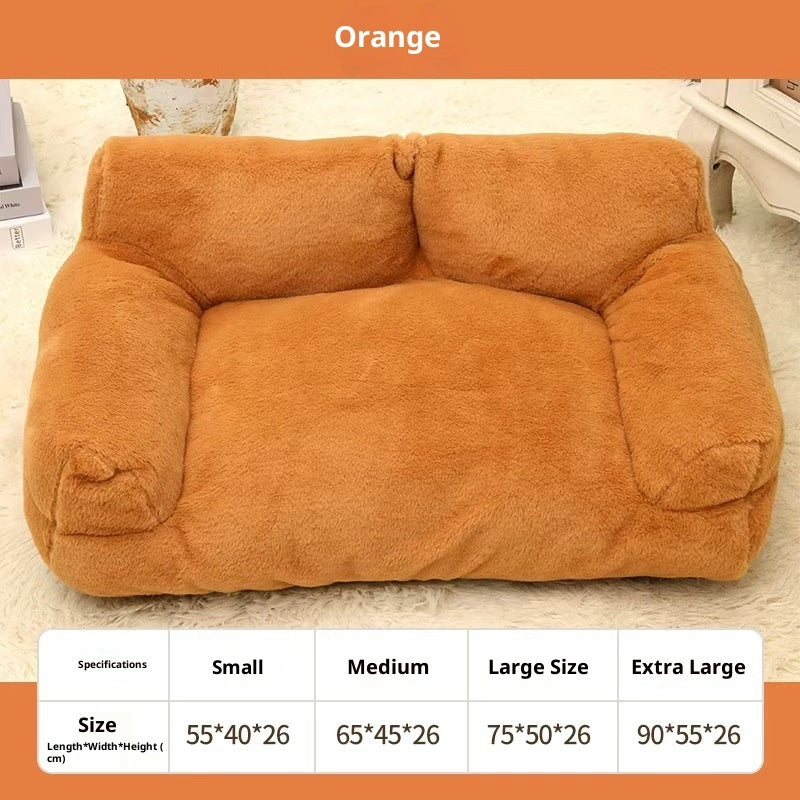 Large Pet Sofa Rabbit Plush Pet Bed - 0 - CJ