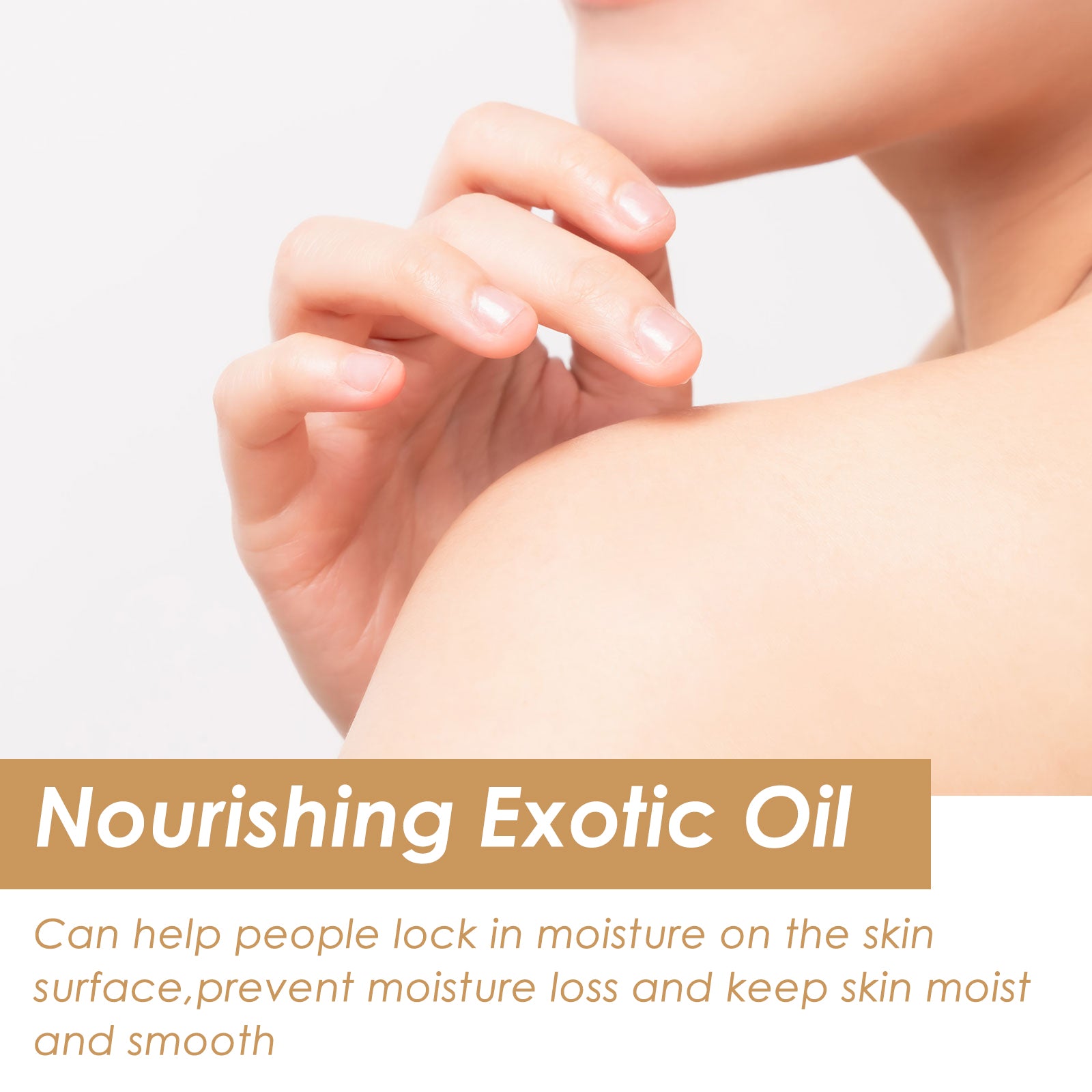 Oceaura Exotic Nourishing Body Oil, Base Oil Fractionated Coconut Oil Body Care Moisturizing Essential Oil - 5 - CJ