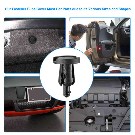 500Packs Bumper Fastener Rivets 30 Kinds Bumper Push Clips Fender Replacement Universally Fit Car Panel Skirt Shield Retainer - 5 - CJ