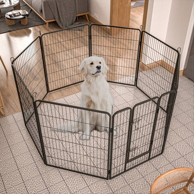 Dog Pens Outdoor Dog Fence Dog Playpen For Large Dogs Dog Kennel Pet Playpen - 5 - CJ