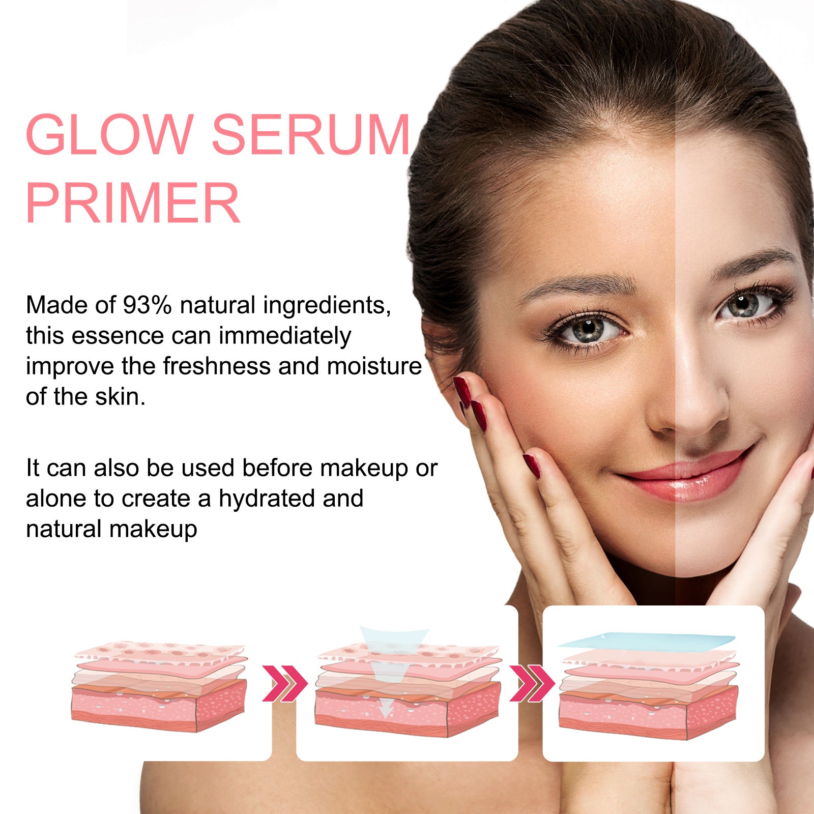 EELHOE Luminous Serum Essence, Nicotinamide Brightening Hydrating Rejuvenating And Tender Skin Essence - 5 - CJ