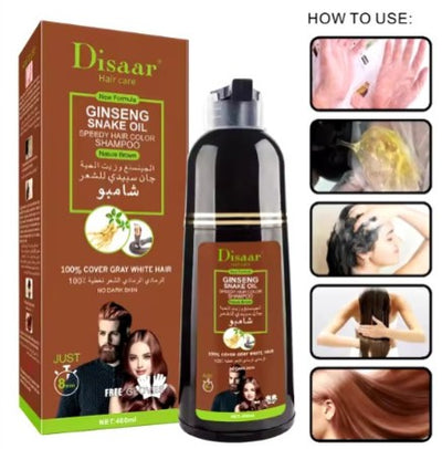 Natural Brown Hair Color Shampoo - 5 - CJ
