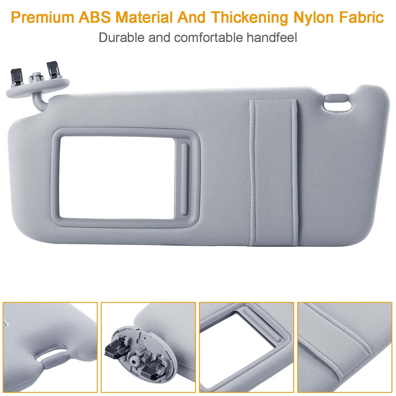 1Pc Auto Sun Visor Left Driver Side Car Sun Visor Fits 2007 - 2011 Camry Without Sunroof Vanity Light - 5 - CJ