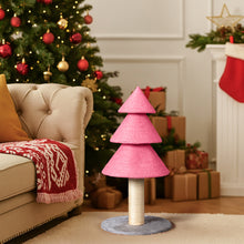31.5in Christmas Tree Cat Scratcher, Cat Scratching Post For Indoor Cats, Large Sisal Cat Scratching Tree Cat Scratch Tower, - Pink - 5 - CJ