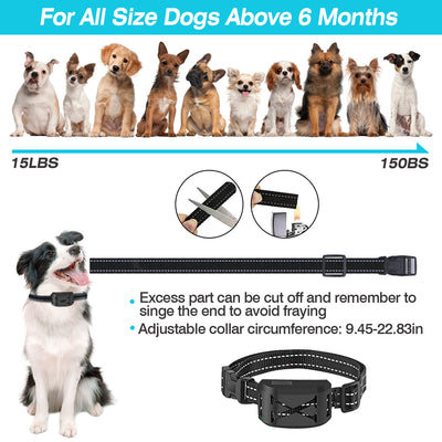 2 In 1 Wireless Electric Dog Fence Waterproof Pet Shock Boundary Containment System Electric Training Collar With 2 Receiver Collars For Small Medium Large Dogs - 5 - CJ