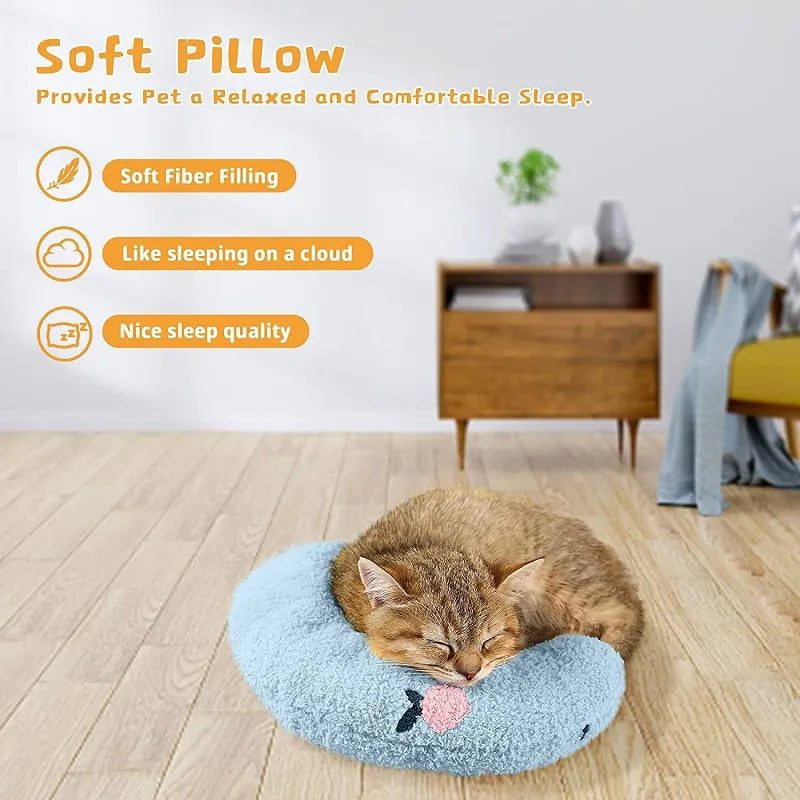 Little Pillow For Cats Fashion Neck Protector Deep Sleep Puppy U - Shaped Pillow Pets Pillow Kitten Headrest Dog Sleeping Pillow Pet Products - 0 - CJ