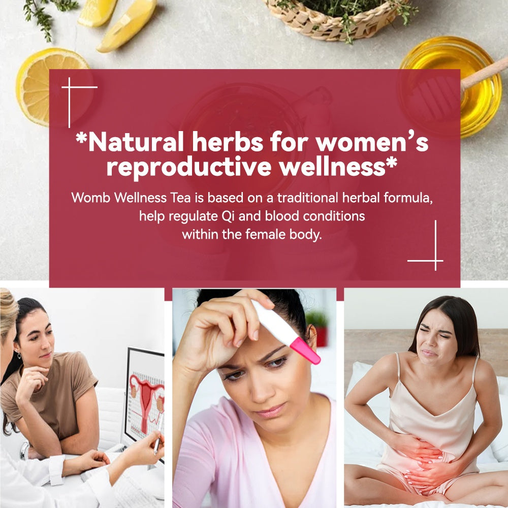 Chinaherbs Natural Womb Tea Female Period Menstrual Cramps Warmer Hormone Balance Glowing Beauty Care Packaged In Bag - 5 - CJ