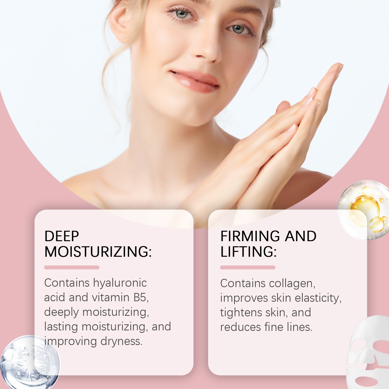 Hoygi Collagen Moisturizing And Anti - Wrinkle Mask (Bag) Three - In - One Moisturizing, Nourishing And Hydrating Facial Mask For Smooth And Tender Skin - 5 - CJ