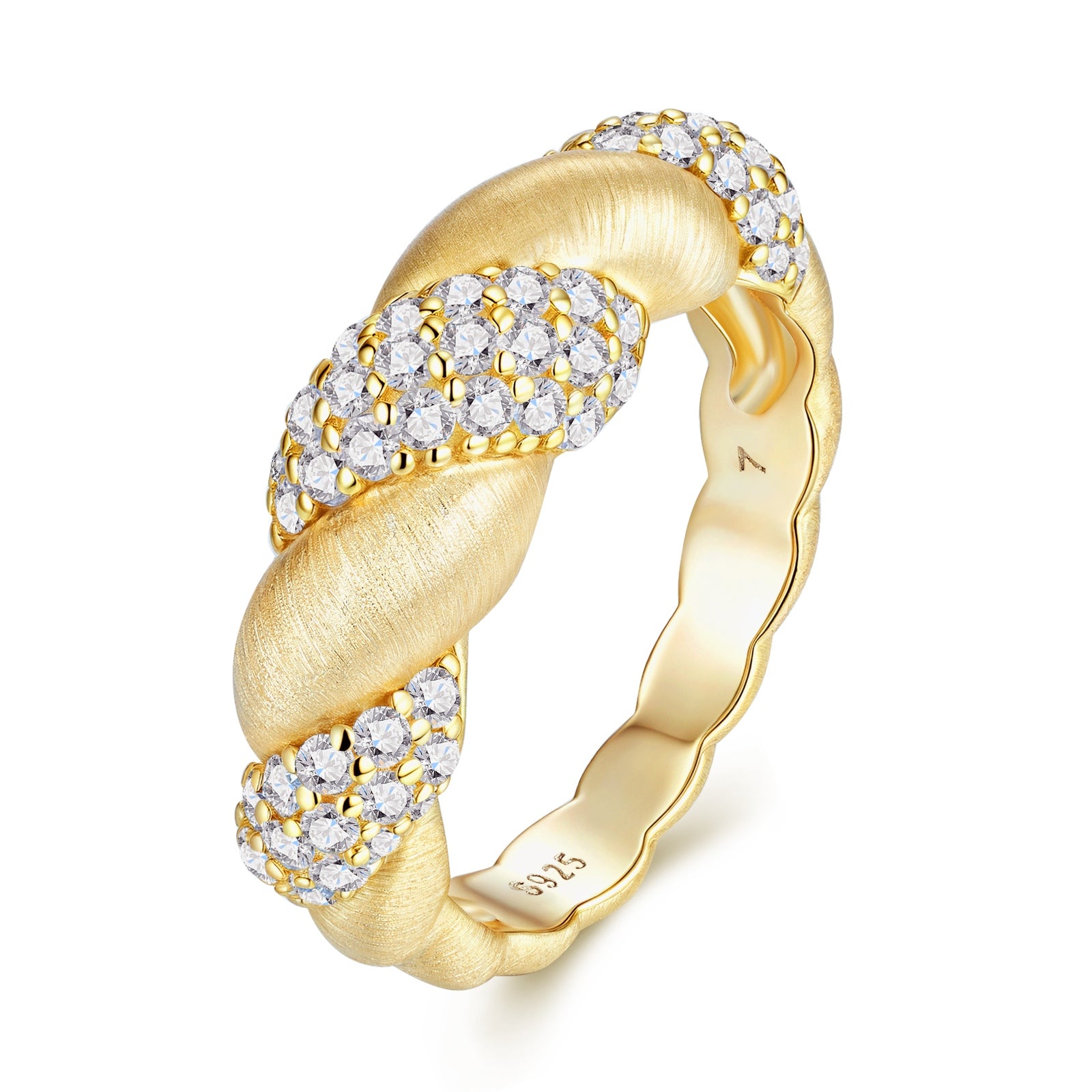 1Tengman - A Fashionable Jewelry Accessory Set With Moissanite S925 Sterling Silver And Gold - plated Diamond Prohibit TikTok sales - 5 - CJ